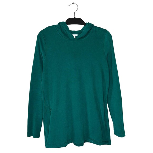 J. Jill PureJill Soft Touch Cotton Preppy Cozy Ribbed Hoodie Sweater Size Small - Picture 1 of 6